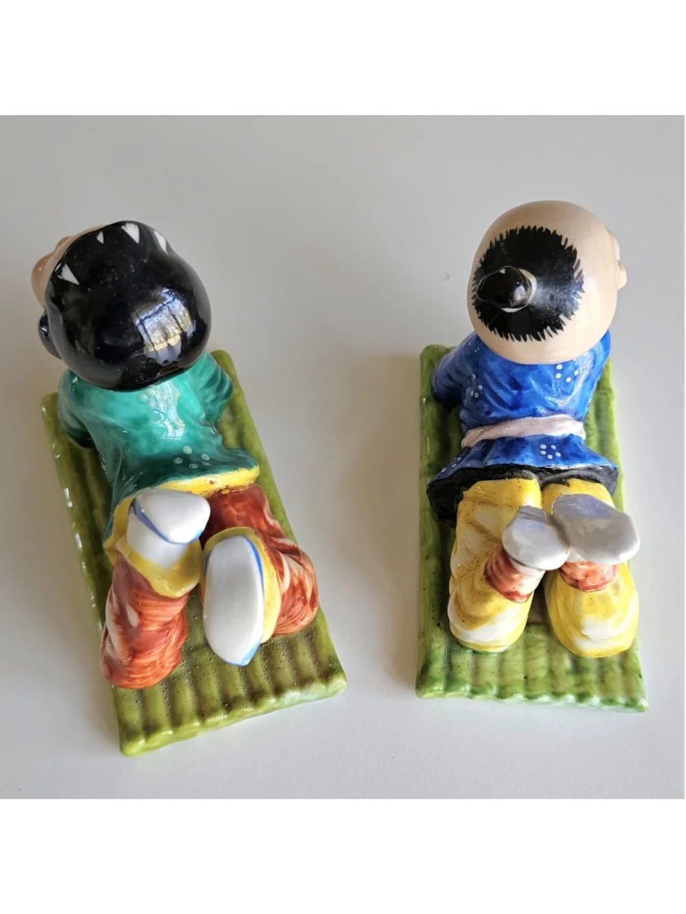 Vintage Rossetti Chicago Occupied Japan Boy & Girl Figurines Set Hand Painted